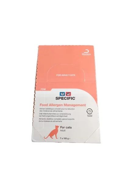 Comida para Gato Specific Feline Adult Fdw Food Allergen Caja 7X100Gr