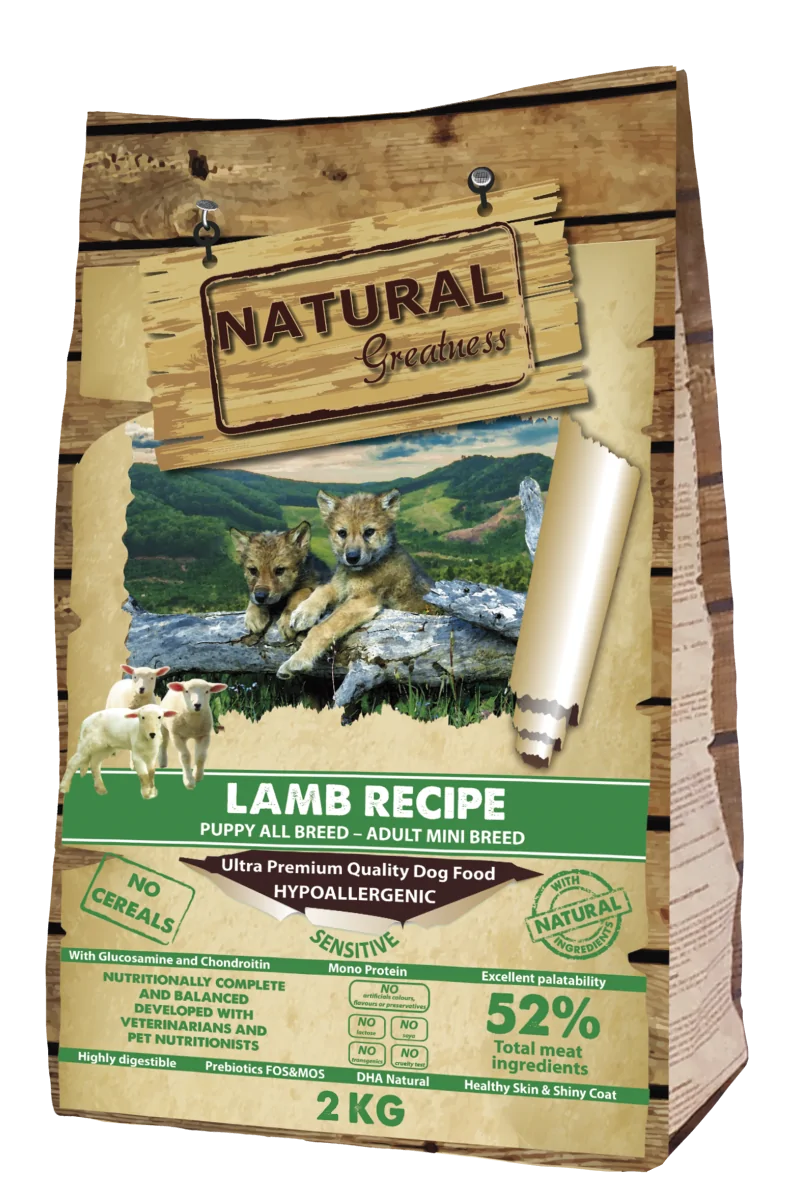 Natural Greatness Lamb Recipe Puppy  Sensitive Mini 2 kg