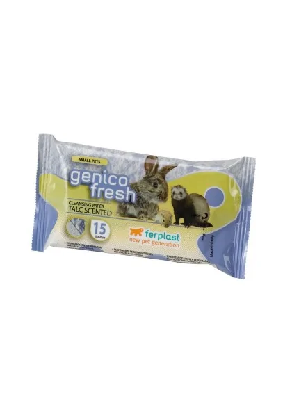 Pack 15 Toallitas Ferplast Genico Fresh Rodent Talc 15Ud