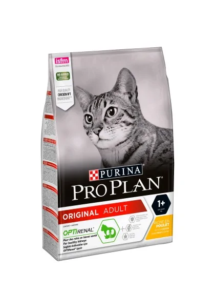 Comida Natural Gato Pro Plan Feline Adult Optirenal Pollo 3Kg