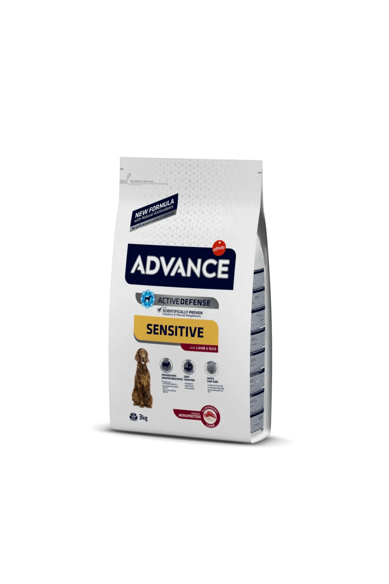 Comida Natural Perro Advance Canine Adult Sens Cordero Arroz 3Kg Pvp