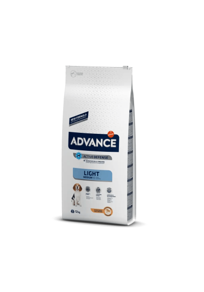 Comida Natural Gato Advance Medium Light Pollo y Arroz 12 Kg