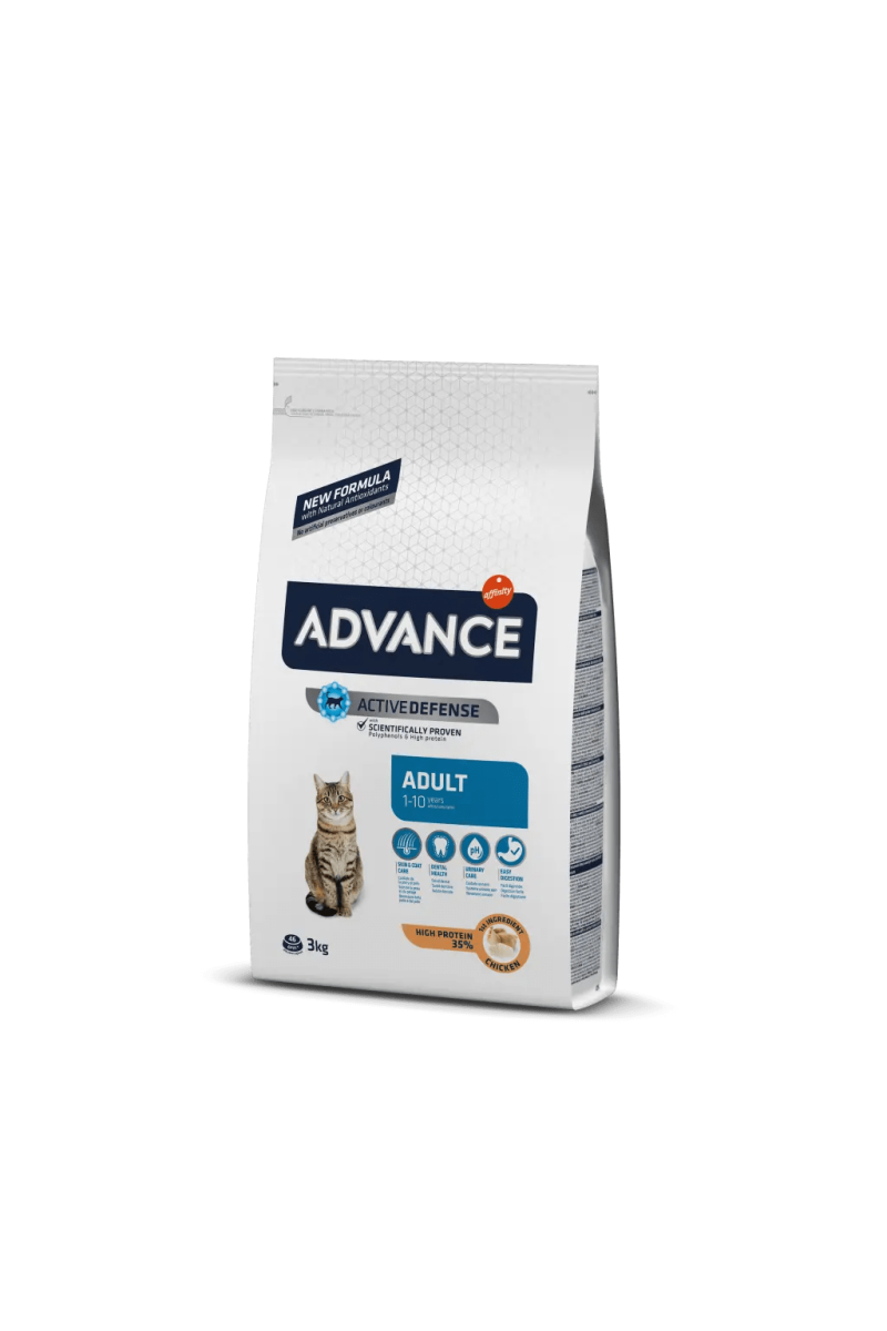 Comida Natural Gato Advance Feline Adult Pollo Arroz 3Kg