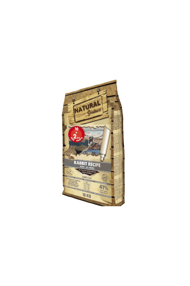 Pienso 12Kg Comida Perro Conejo Natural Greatness Ultrapremium