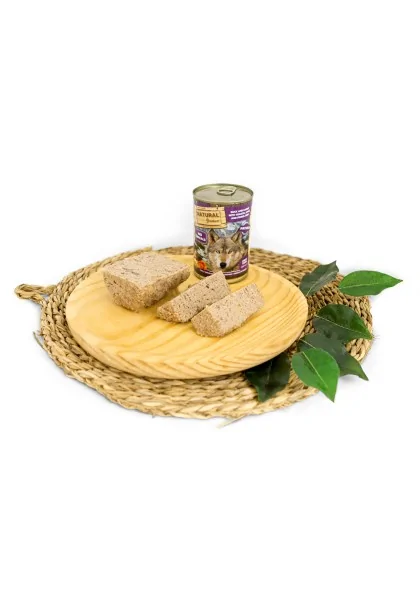 Lata 400g Comida Húmeda Perro Natural Greatness Pato y Conejo