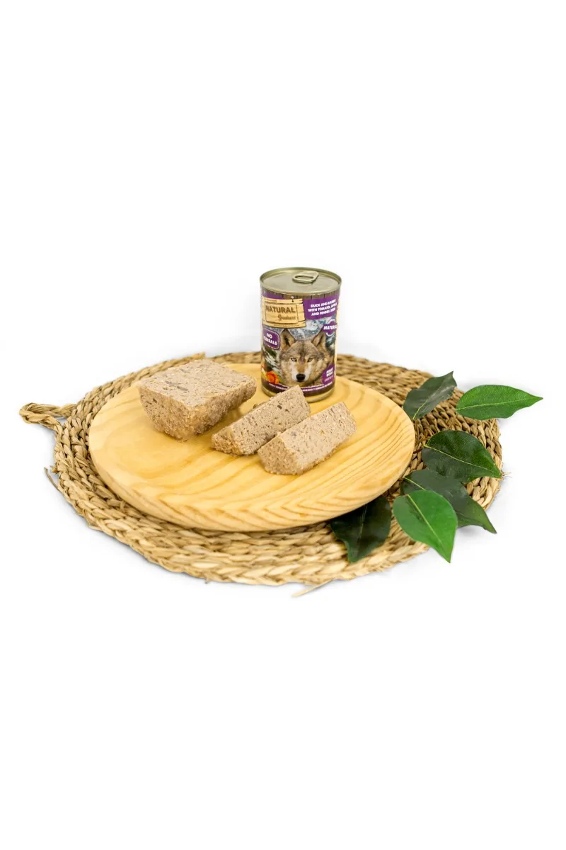 Lata 400g Comida Húmeda Perro Natural Greatness Pato y Conejo