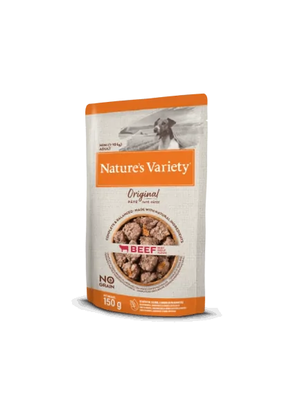 Comida Húmeda 8X150Gr Perro Adulto NatureS Varienty Pate Buey