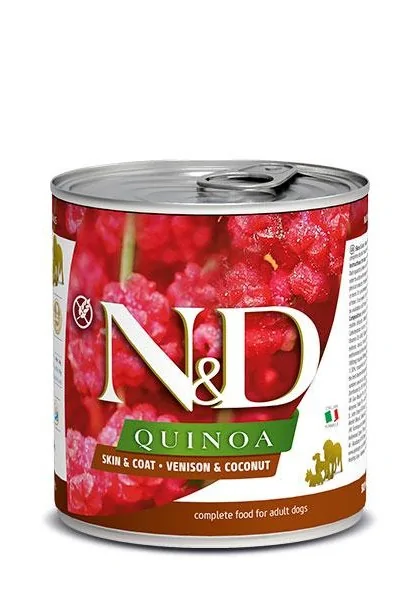 Latas Comida Perro Farmina Nd Quinoa Venado Caja 6X285Gr