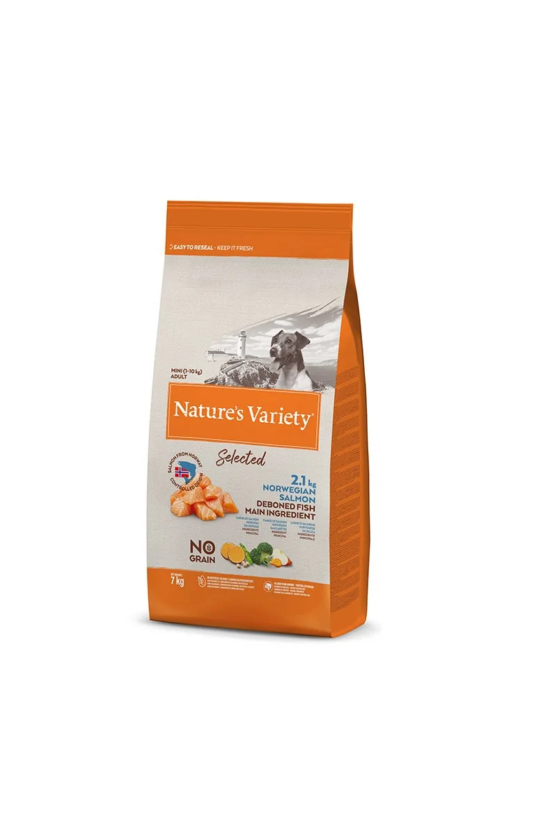 Pienso Natural Perro Adulto Mini NatureS V Select Salmón 7Kg