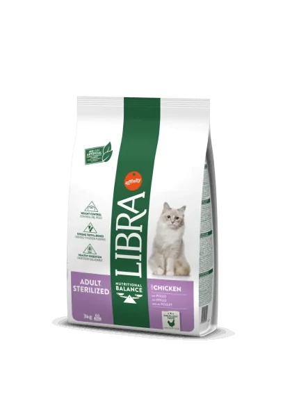 Pienso Natural 3 Kg Gato Adulto Esterilizado Libra Pollo