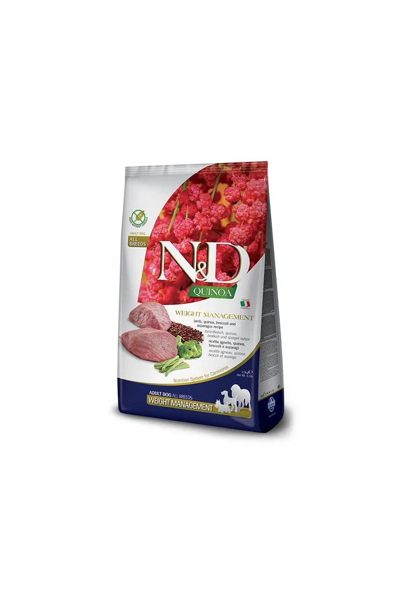 Pienso Control de Peso Perro Farmina Quinoa Cordero 7Kg 7Kg