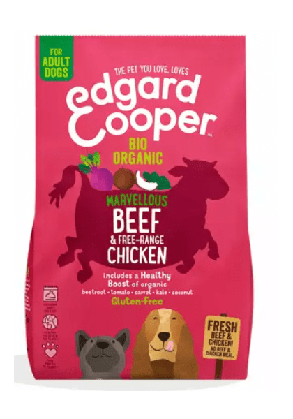 Pienso Natural Perro Edgard Cooper Ternera y Pollo de Corral 7kg