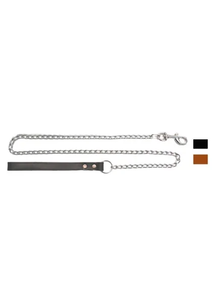 Collares Perro  Correa Leather Cadena Mediana MR1 L1000 D3