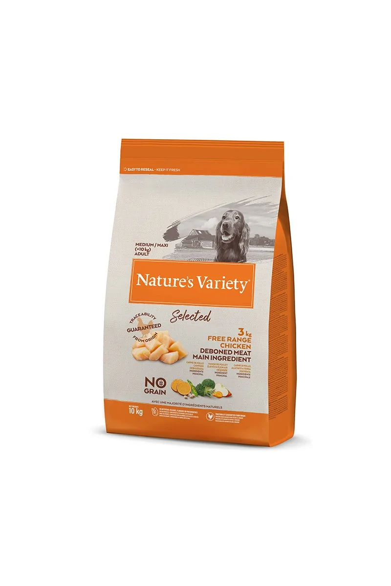 Comida Natural Perro Adulto NatureS V Select Pollo 10Kg