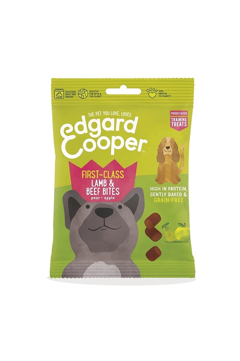 Premio Natural Perro Edgard Cooper Manzana Pera Cordero 50g