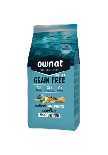 Ownat Prime Pescado 12Kg Perro Sin Cereales Grain Free Oily Fish