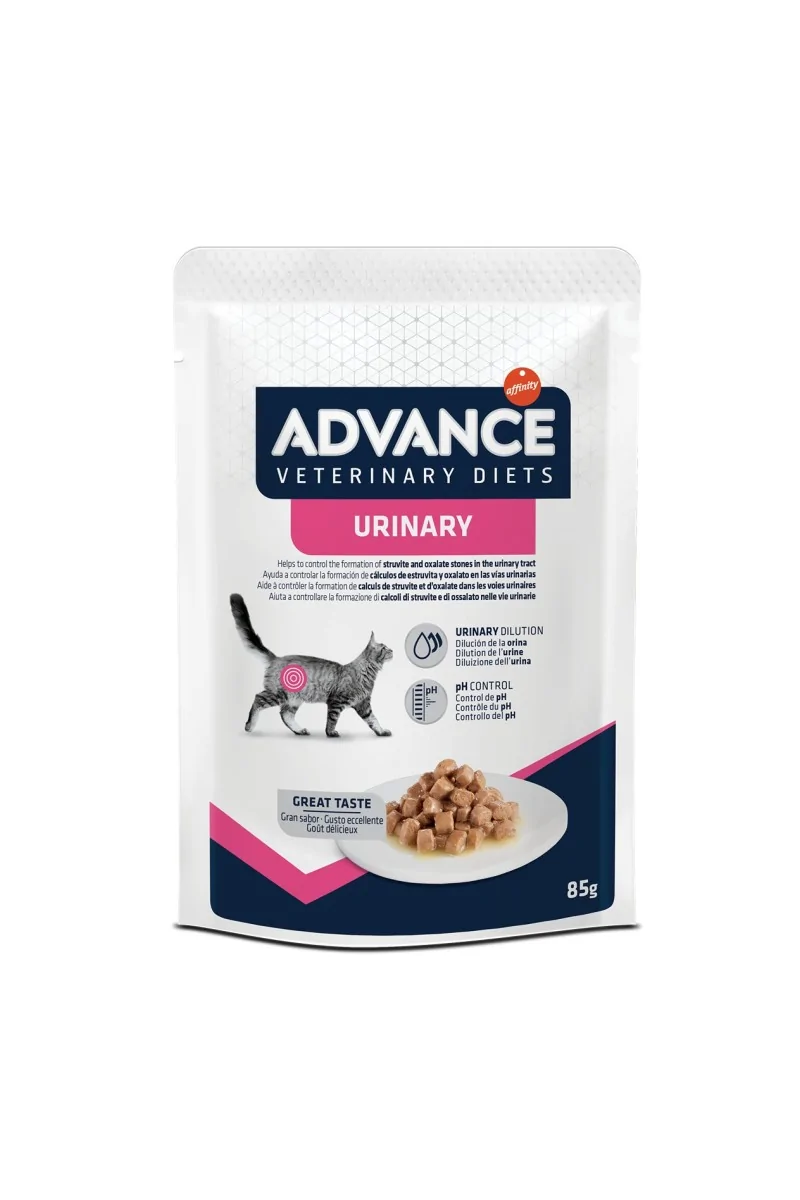 Comida Húmeda Natural Gato Advance Urinary Pouch 12X85Gr