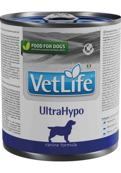 Comida Latas Perro Farmina Vet Life Natural Ultrahypo 6X300GR