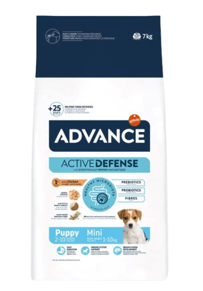 Pienso 7Kg Advance Cachorro Mini Puppy Active Defense