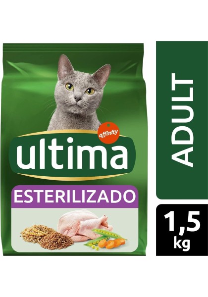 Pienso 1,5Kg Comida Gato Esterilizado Ultima Con Pollo y Verduras