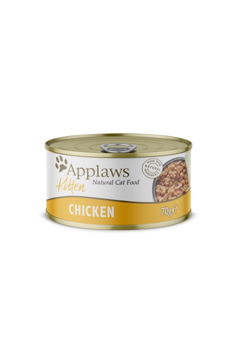 Comida Húmeda Gato Puppy Applaws Cat Lata 70g Kitten Pechuga de Pollo