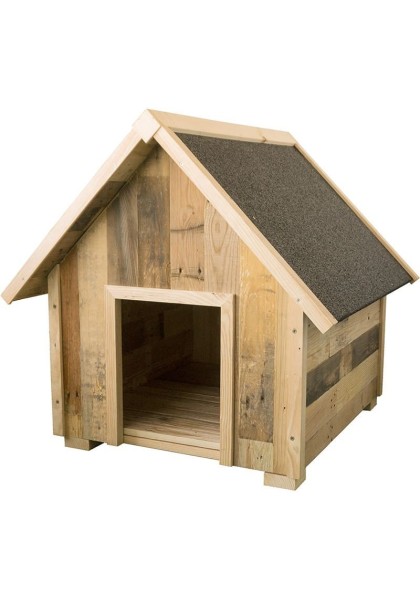 Caseta perros madera ecológica techo impermeable