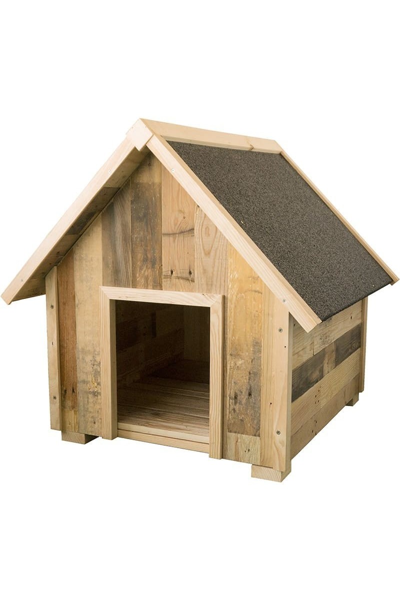 Caseta perros madera ecológica techo impermeable