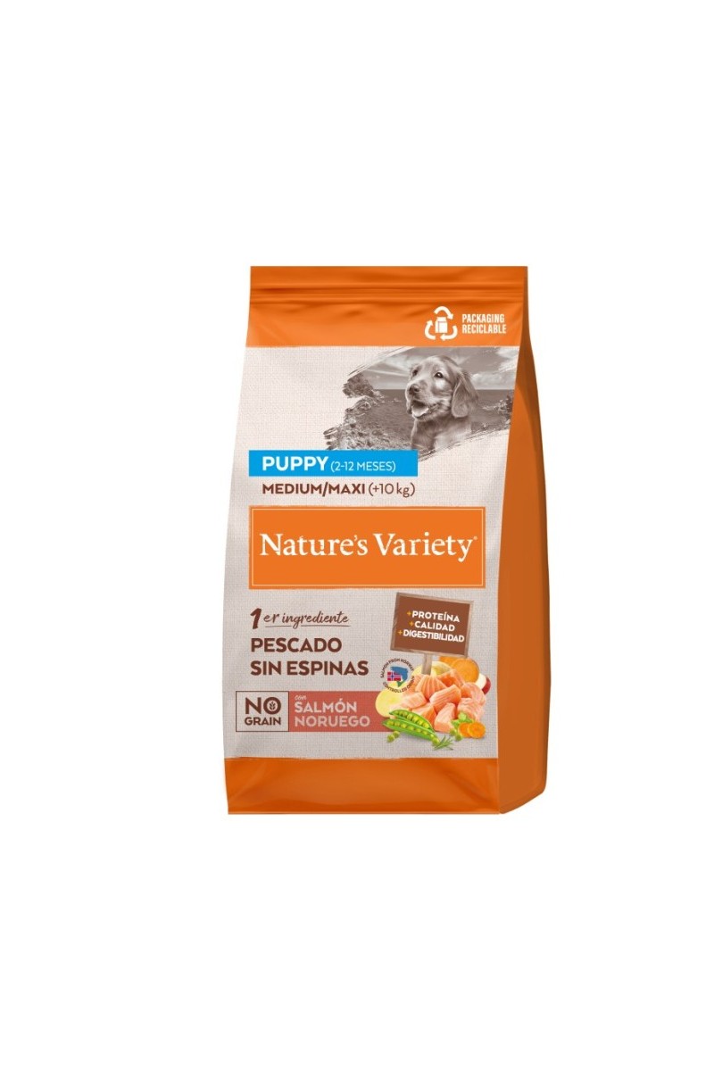 Comida Natural Perro Puppy Salmon No Grain 10Kg