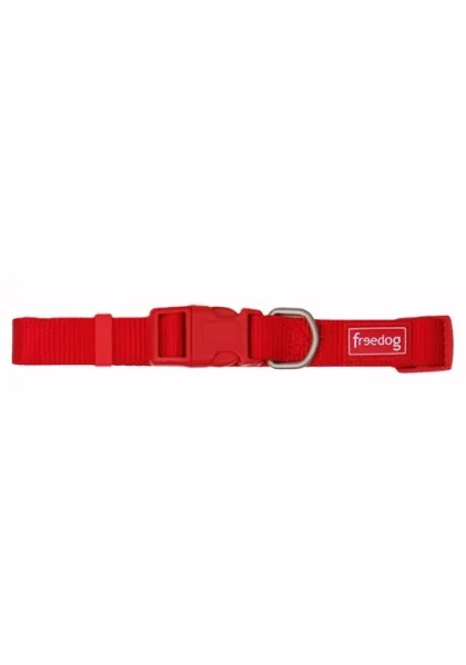 Collares Perro  Collar Nylon Basic Rojo 0,8 x 10/20cm