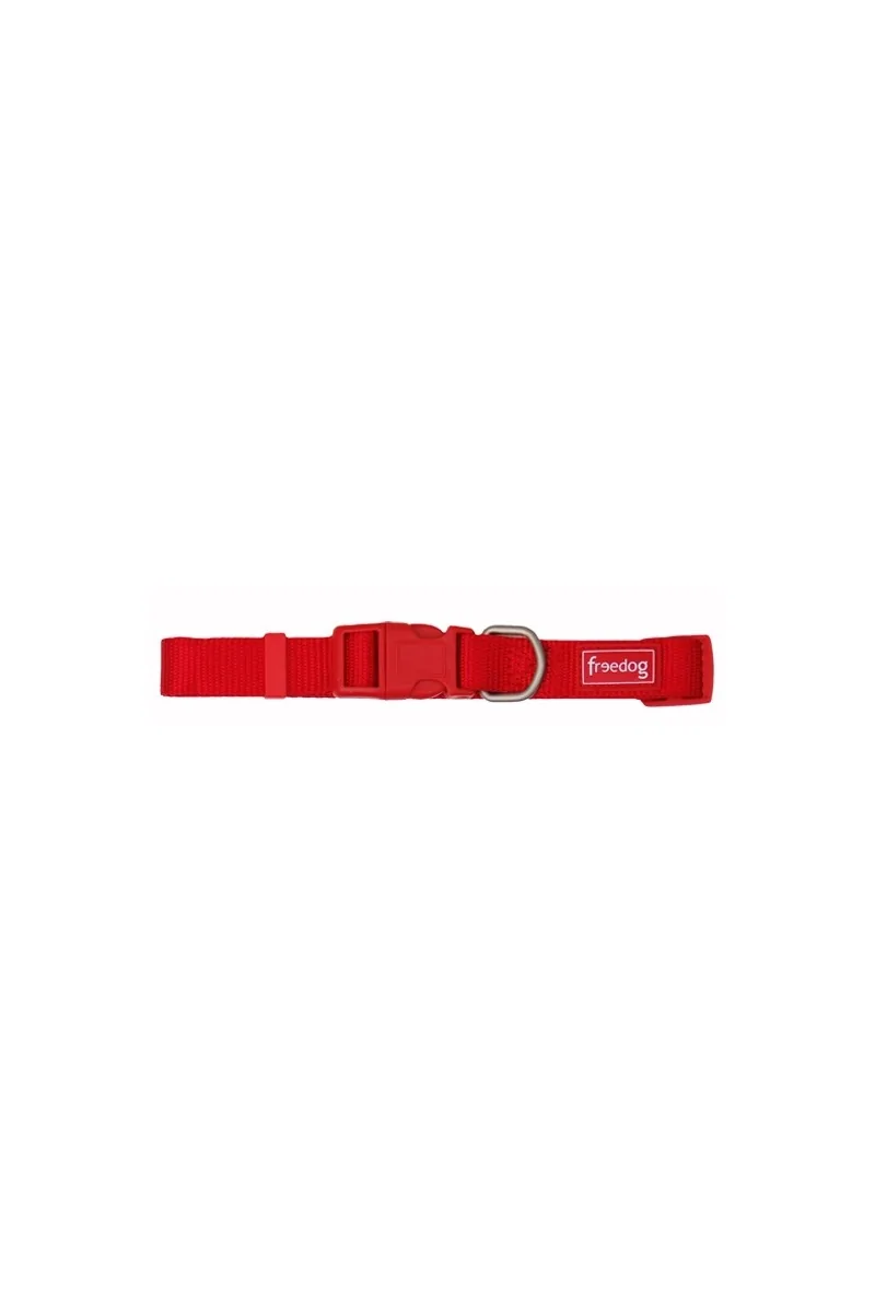 Collares Perro  Collar Nylon Basic Rojo 0,8 x 10/20cm