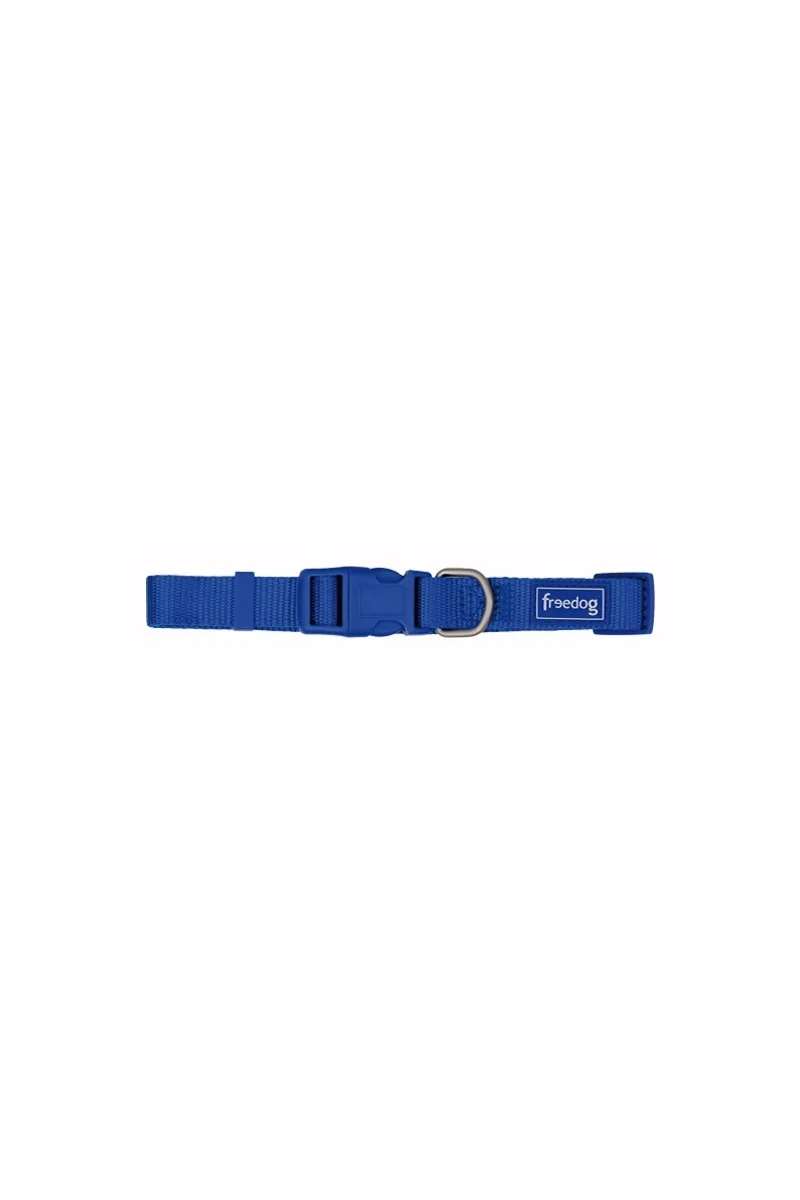 Collares Perro  Collar Nylon Basic Azul   0,8 x 10/20cm