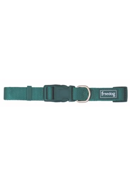 Collares Perro  Collar Nylon Basic Verde 0,8 x 10/20cm