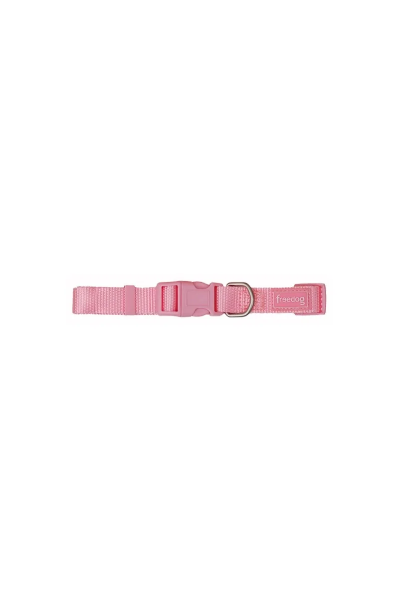 Collares Perro  Collar Nylon Basic Rosa 0,8 x 10/20cm