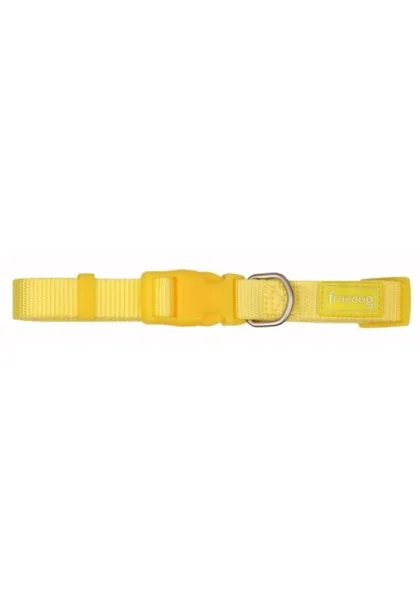 Collares Perro  Collar Nylon Basic Amarillo 0,8 x 10/20cm