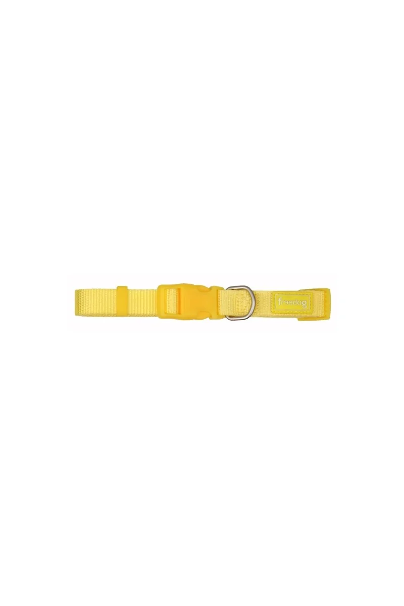 Collares Perro  Collar Nylon Basic Amarillo 0,8 x 10/20cm