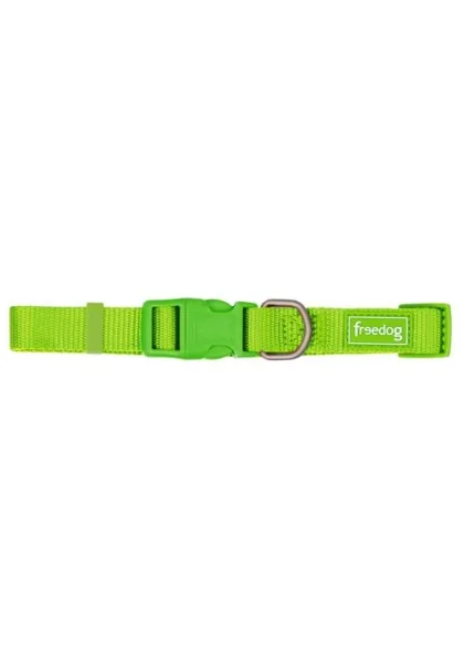 Collares Perro  Collar Nylon Basic Verde lima   0,8 x 10/20cm