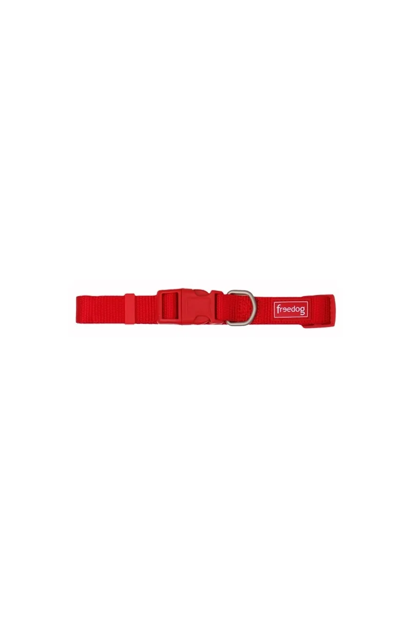 Collares Perro  Collar Nylon Basic ROJO 10mm