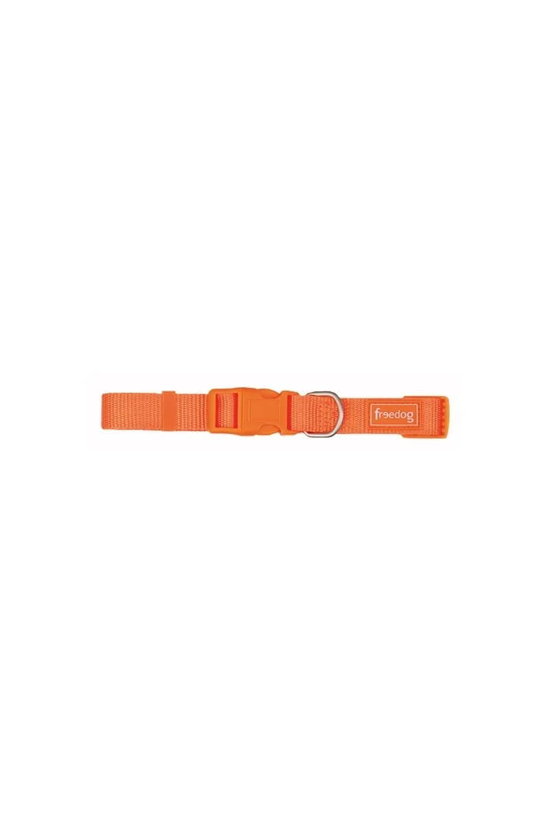 Collares Perro  Collar Nylon Basic NARANJA 10mm