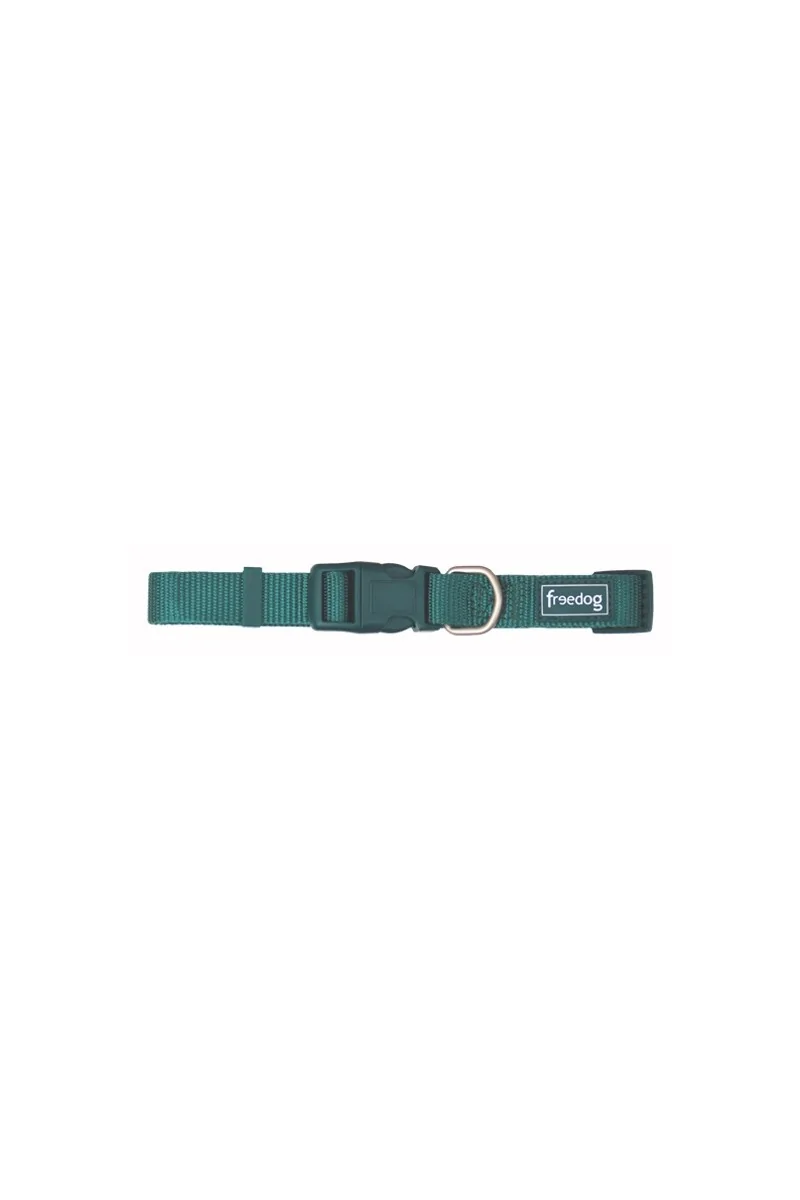 Collares Perro  Collar Nylon Basic VERDE 10mm