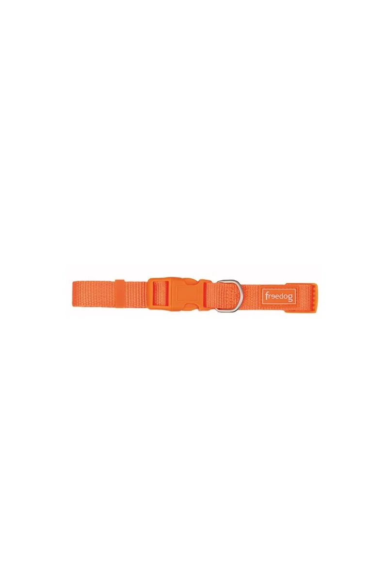 Collares Perro  Collar Nylon Basic NARANJA 15mm