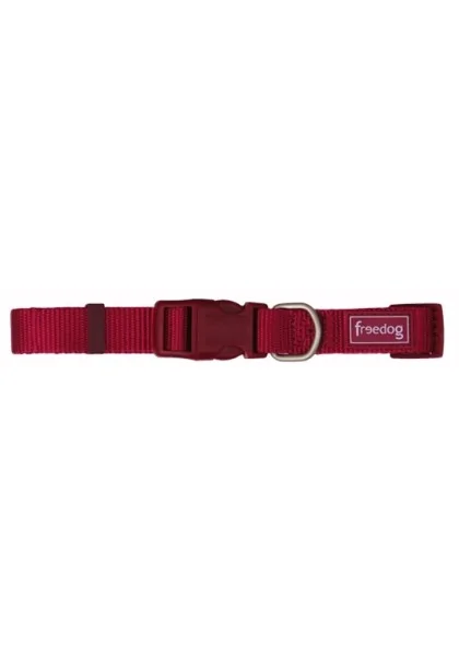 Collares Perro  Collar Nylon Basic GRANATE 15mm