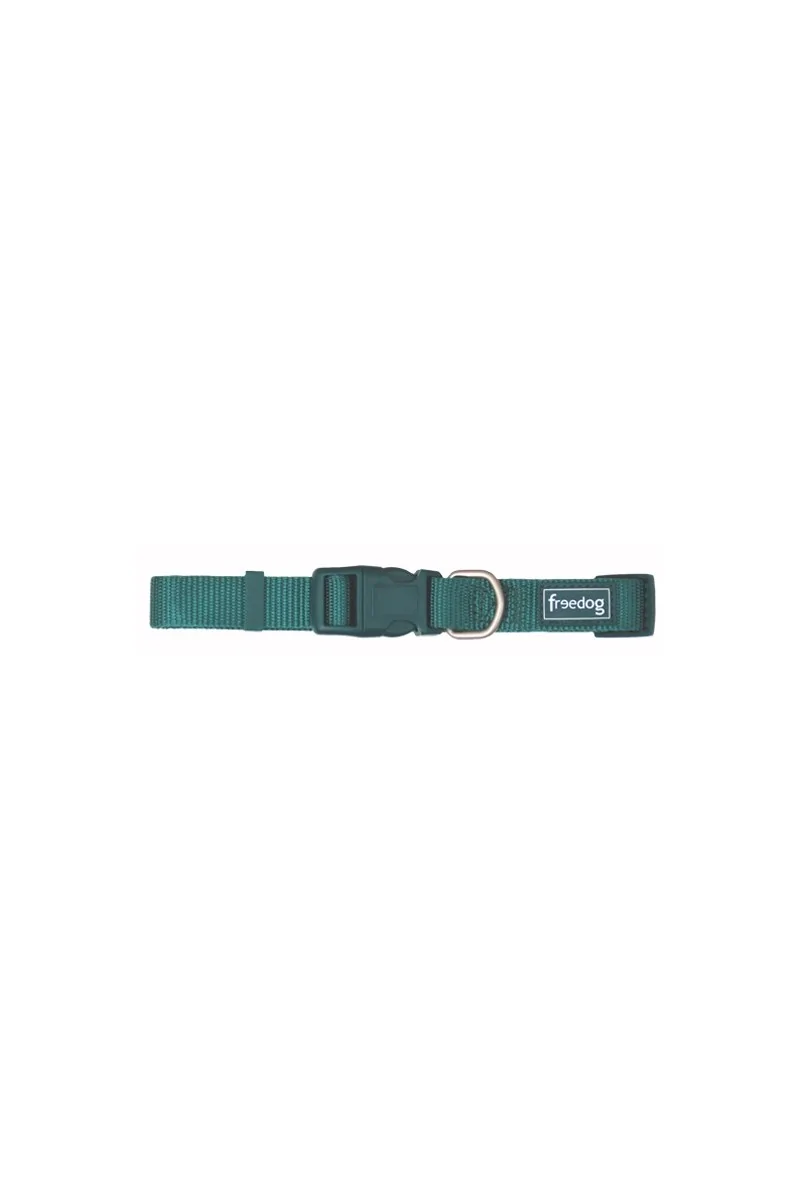 Collares Perro  Collar Nylon Basic VERDE 20mm