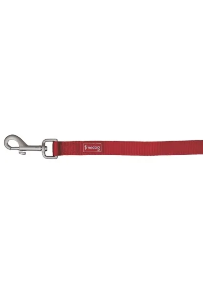 Ramales Perro  Tirador nylon basic ROJO TEJA 15mm *DX*