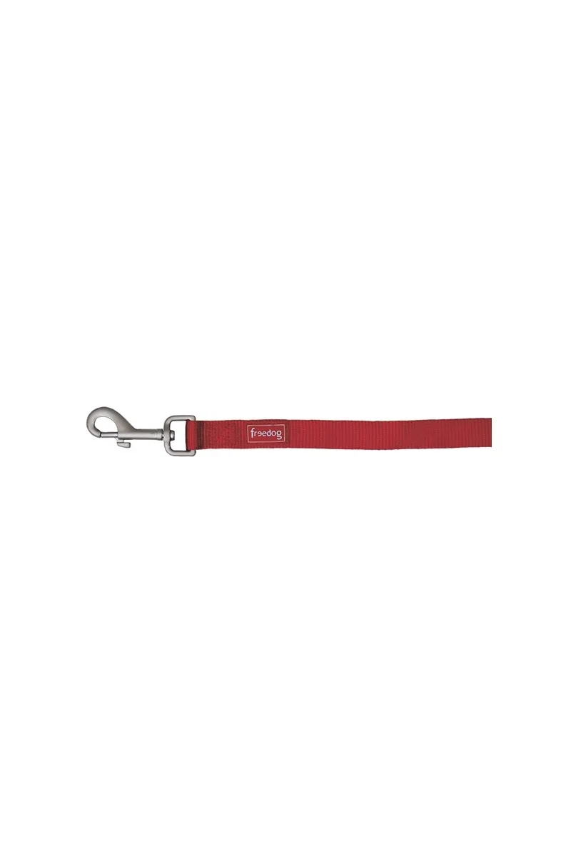 Ramales Perro  Tirador nylon basic ROJO TEJA 15mm *DX*