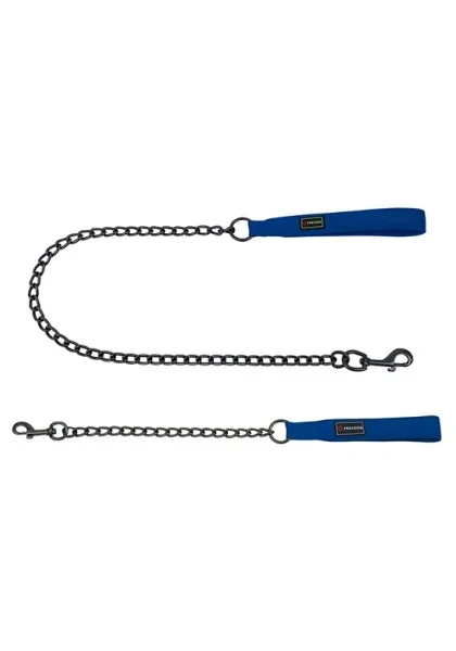 Ramales Perro  Cadena Metálica Gun 3mm x 100cm AZUL