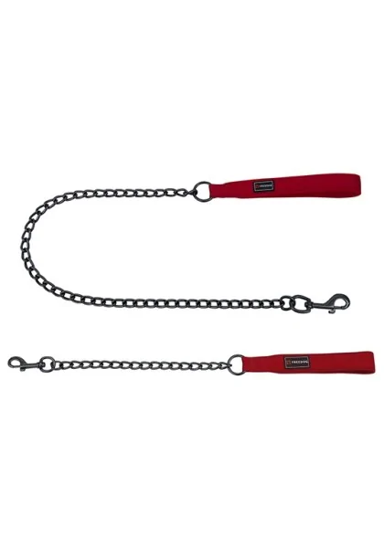 Ramales Perro  Cadena Metálica Gun 3,5mm x 100cm ROJO