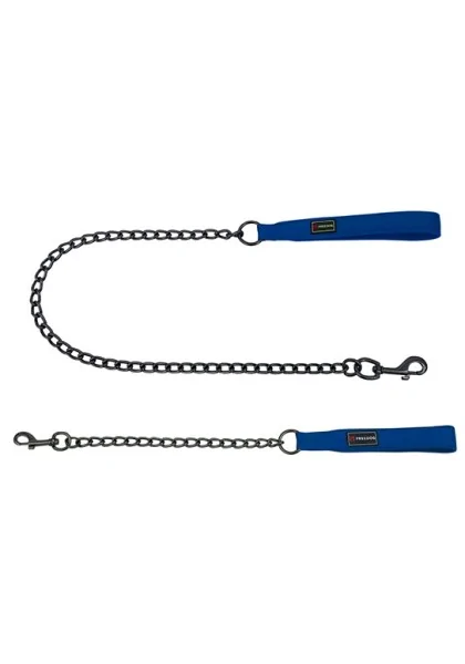 Ramales Perro  Cadena Metálica Gun 4mm x 60cm AZUL