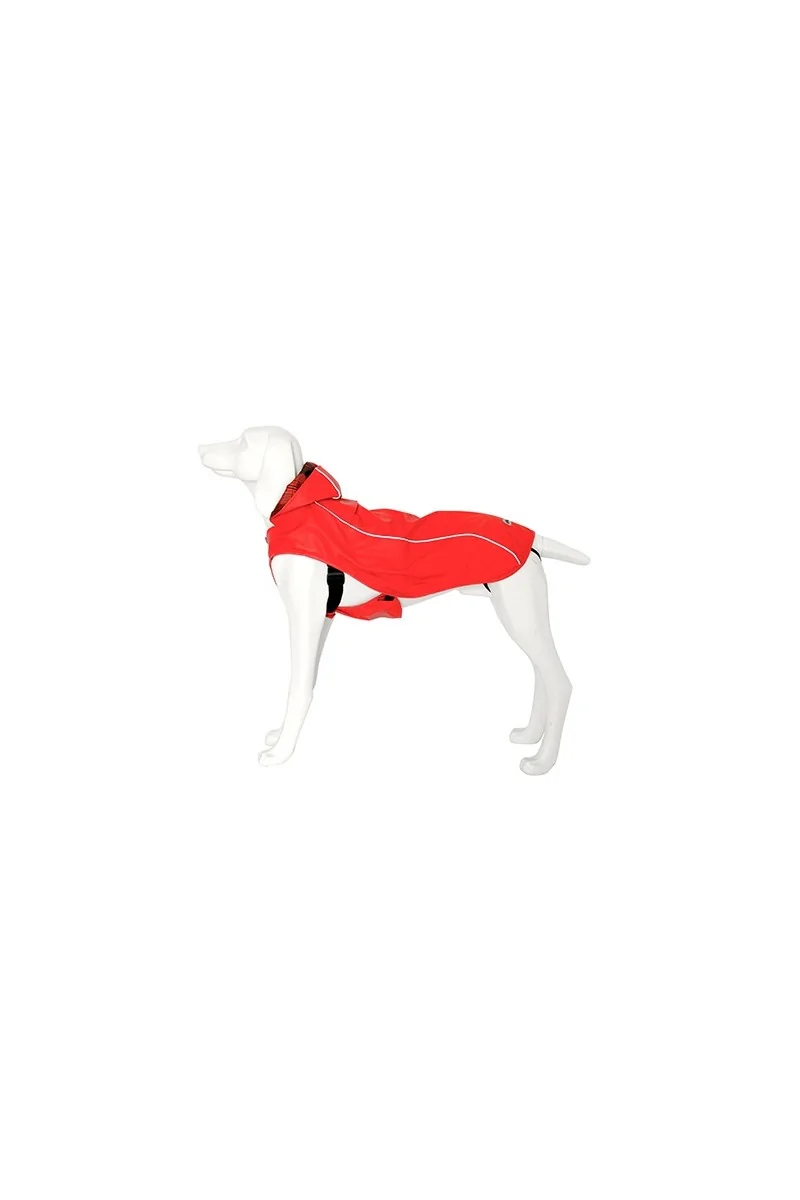 Ropas Impermeables Perro  Abrigo Impermeable Artic 25cm Rojo