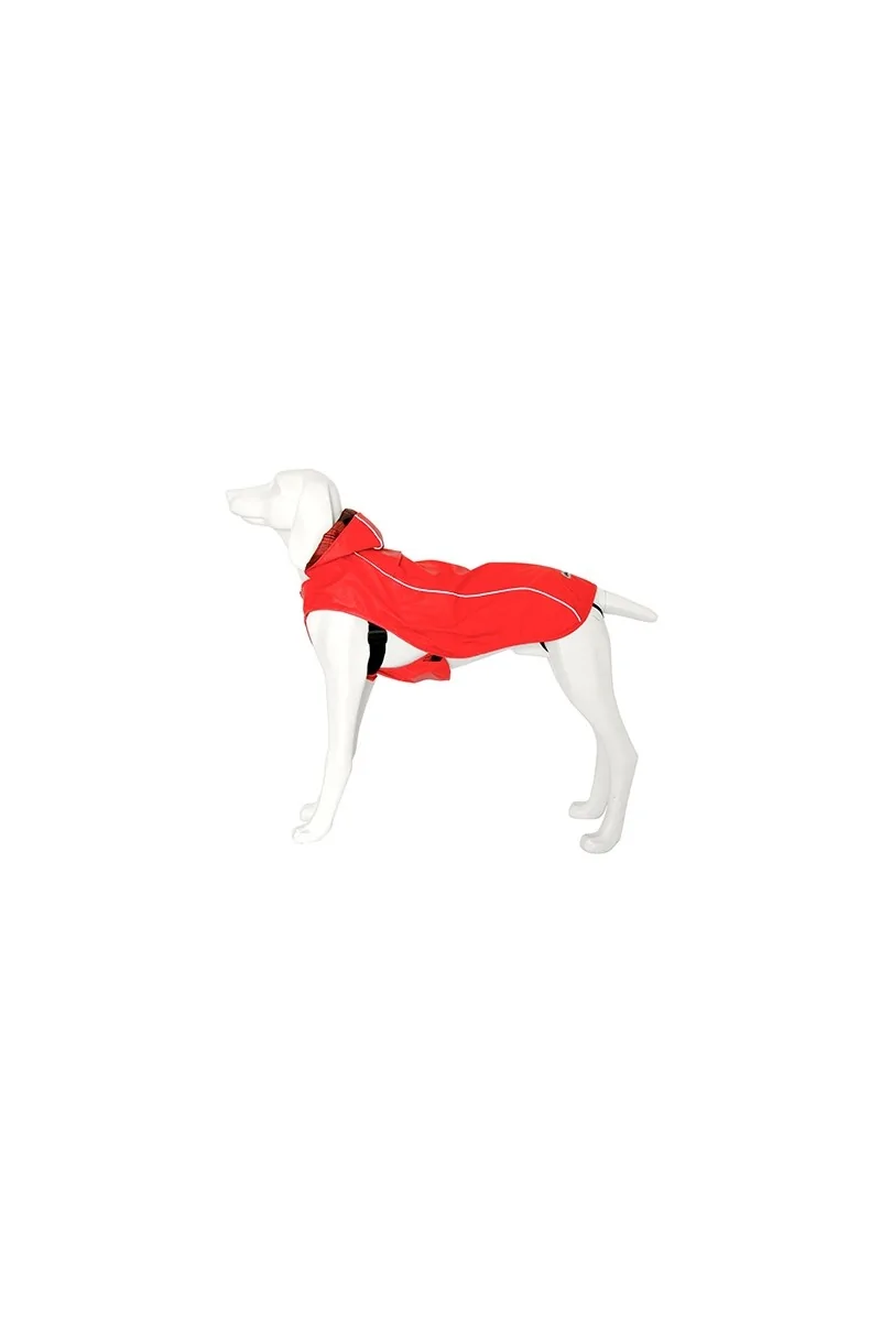 Ropas Impermeables Perro  Abrigo Impermeable Artic 45cm Rojo