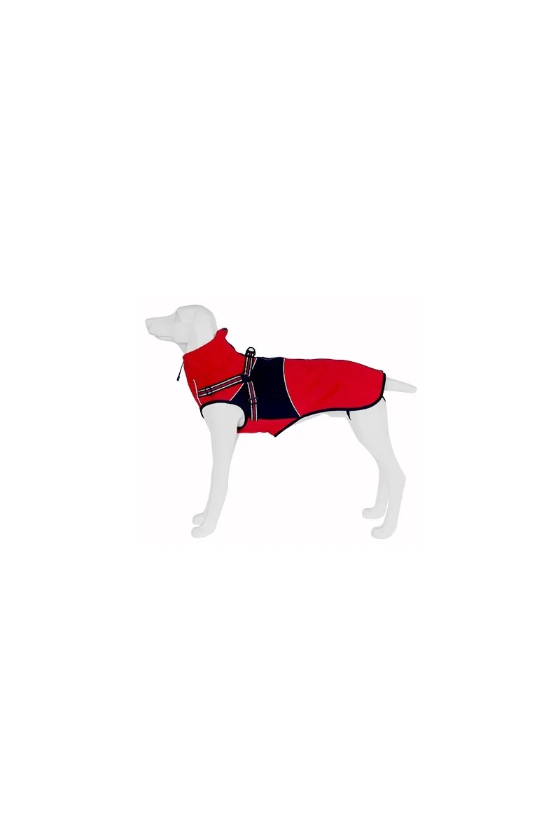 Ropas Impermeables Perro  Abrigo Impermeable Cairo 65cm Rojo